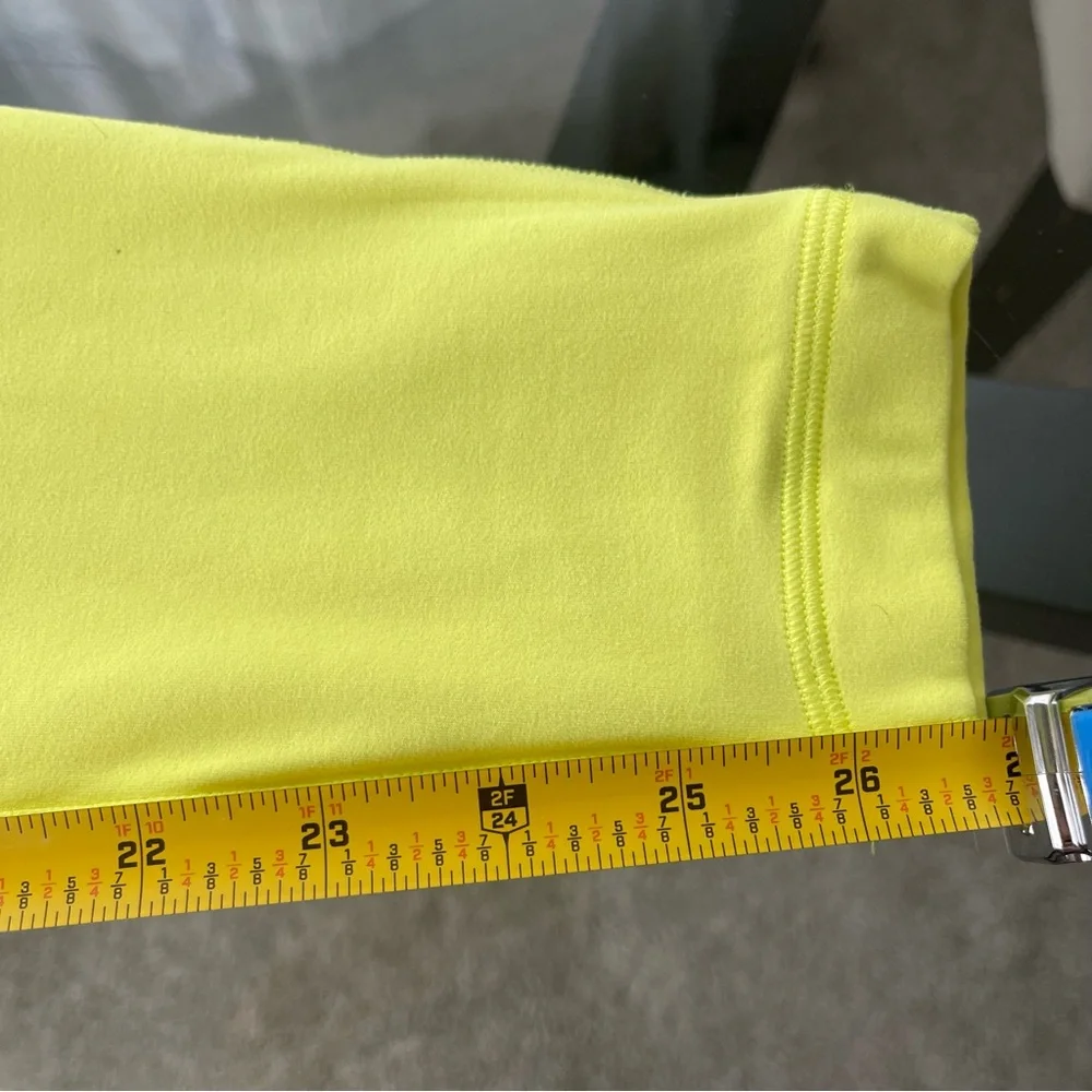 Lululemon Align High Rise Pant 27” size 8‎ Neon Yellow Serpentines Athleisure